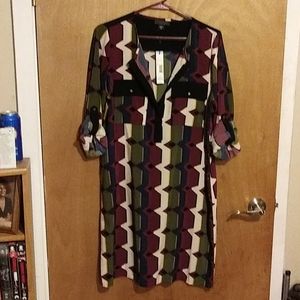 Metaphor Multi-color Dress Size 10
